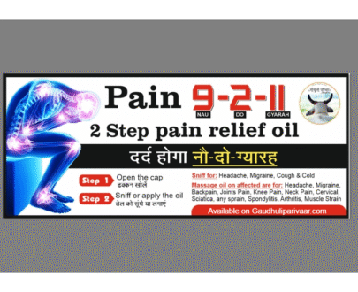 2 Step Pain 9-2-11 (Nau Do Gyarah) 9211 oil / दर्द होगा नौ-दो-ग्यारह तेल -100% Ayurvedic / BHARAT'S FASTEST Pain Relief Oil - (10ml)