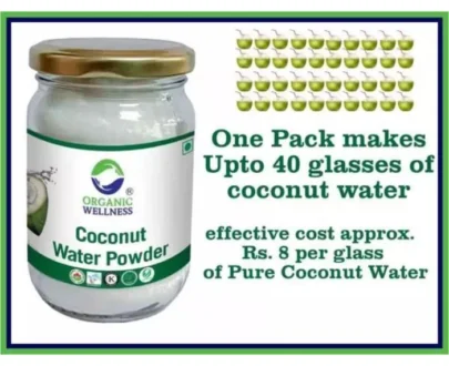 Coconut Water Powder | नारियल पानी पाउडर (200g) - One Pack makes upto 40 glasses of amazing Coconut Water (No Artificial Flavours or preservatives)