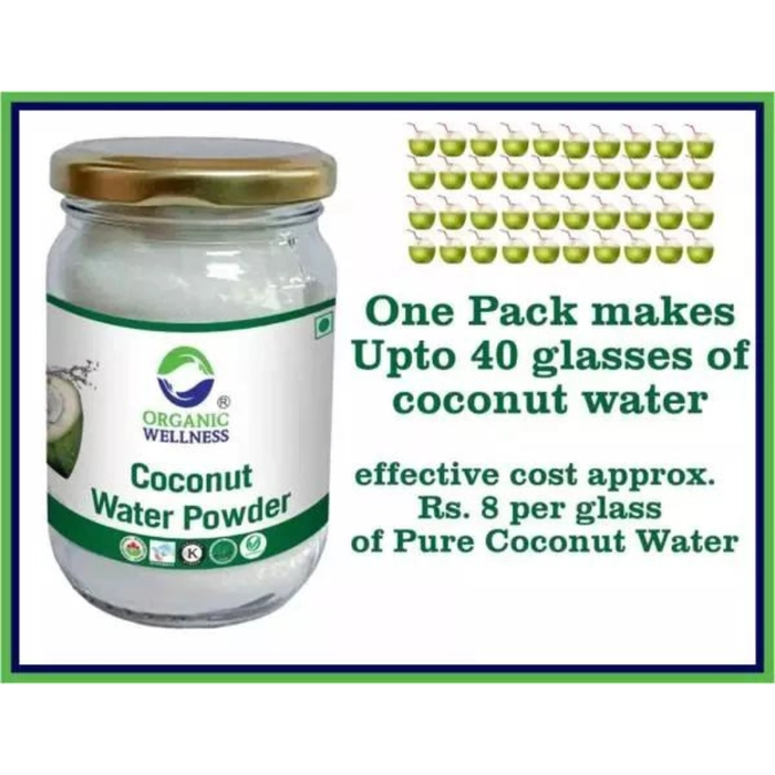 Coconut Water Powder | नारियल पानी पाउडर (200g) - One Pack makes upto 40 glasses of amazing Coconut Water (No Artificial Flavours or preservatives)