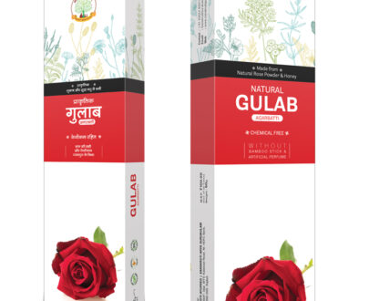 Natural Gulab Agarbatti / प्राकृतिक सुगंध युक्त एवं बाँस रहित - 50gm