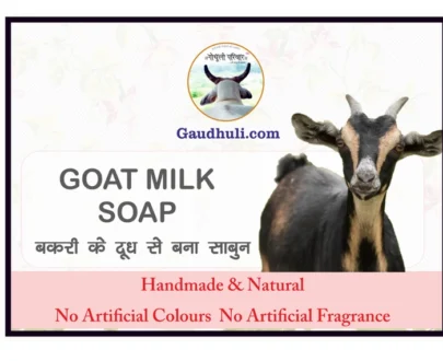 Handmade Goat Milk Soap | बकरी के दूध का हस्तनिर्मित साबुन - (No Artificial Colours and Fragrance) - 75 ग्राम