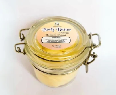 Organic Handmade Body Butter Coconut with Shea Butter (120 & 250 ml) - No added Preservatives