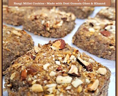 RAGI Millet Cookies / रागी मिलेट बिस्कुट (देशी गोमाता के घी एवं खांड से निर्मित) - 250gm